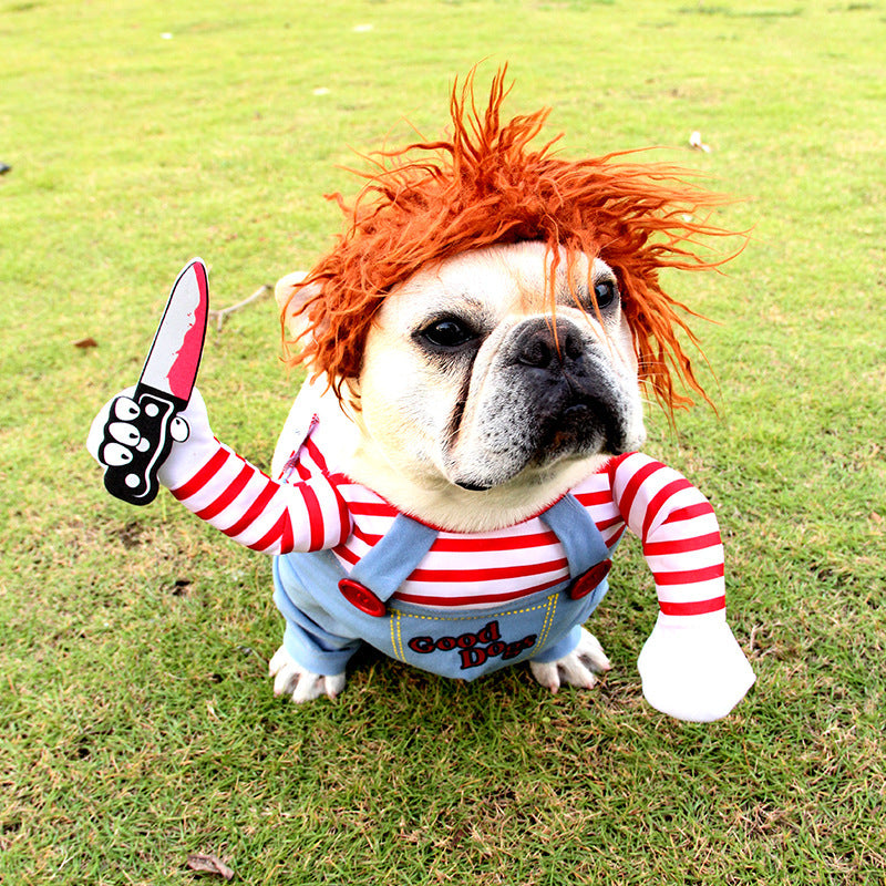 Halloween Funny Premium Killer Dog Costume