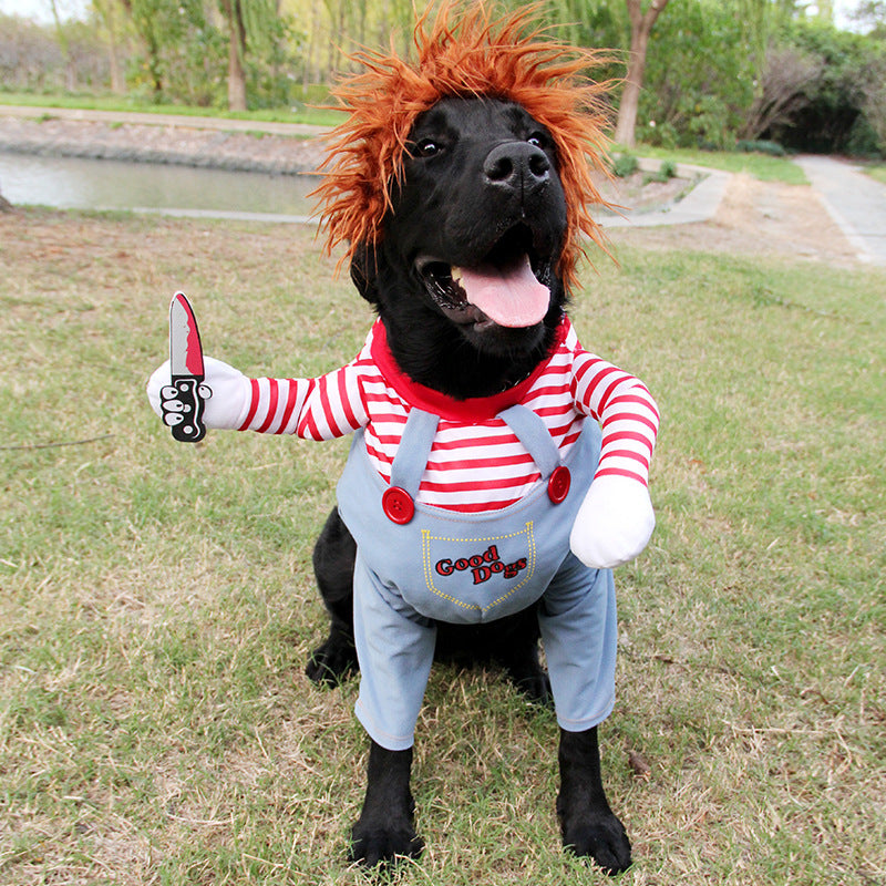 Halloween Funny Premium Killer Dog Costume
