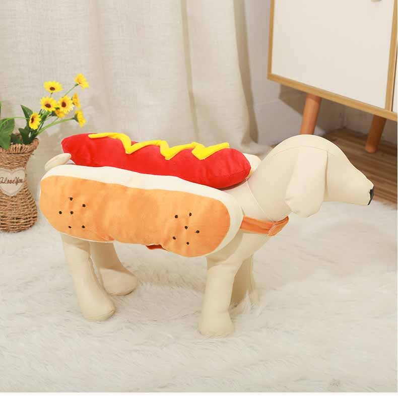 Halloween Premium Funny Cat/Dog Hotdog Costume