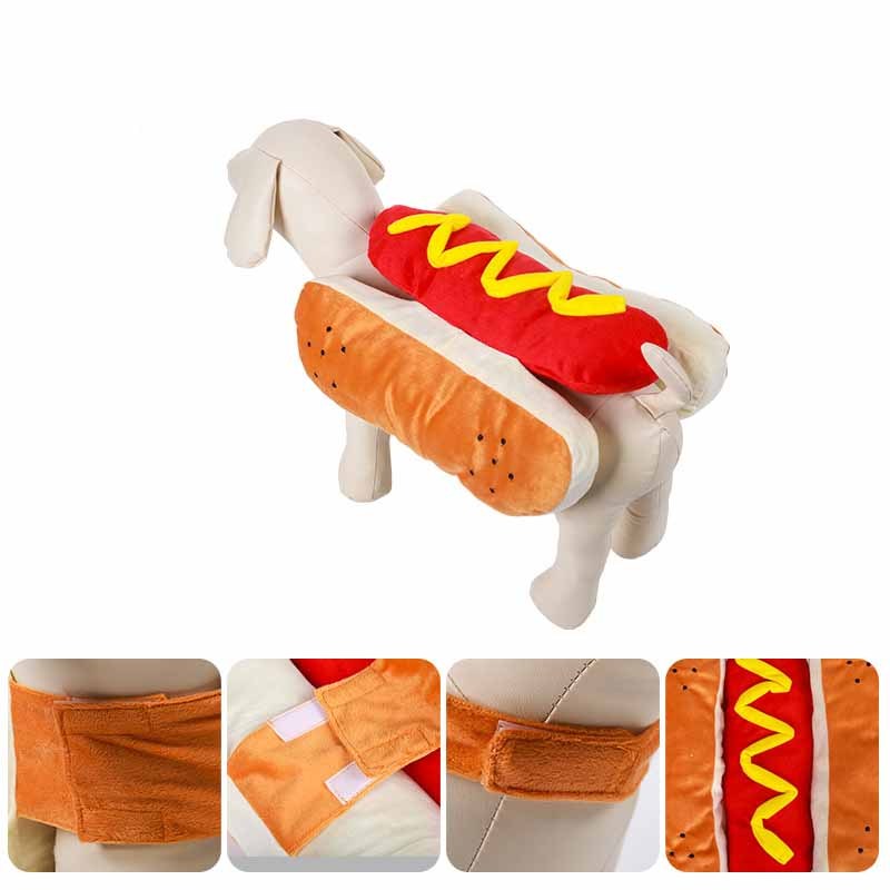 Halloween Premium Funny Cat/Dog Hotdog Costume