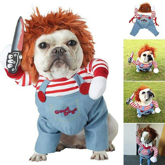 Halloween Funny Premium Killer Dog Costume