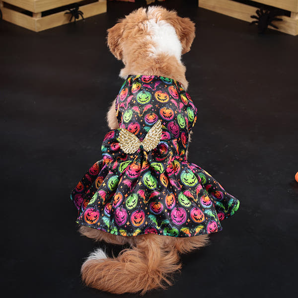 Halloween Vibrant Pumpkin Dress Costume